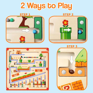 Montessori Magnetic Color and Number Maze