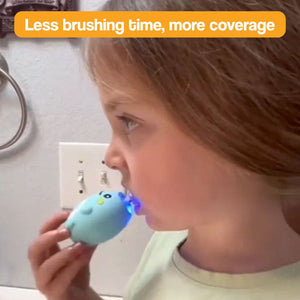DinoBrush U-Shaped Smart Brush for kids with AI-powered cleaning and cute dinosaur design