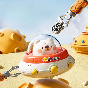 Colorful inertia flying saucer toy cars for kids aged 4-6 made of durable ABS plastic
