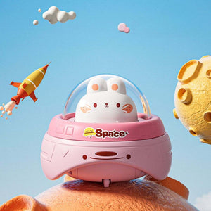 Colorful inertia flying saucer toy cars for kids made of durable plastic with fun animal designs