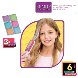 DIY bead machine and colorful hair dye stick set for kids creativity and play
