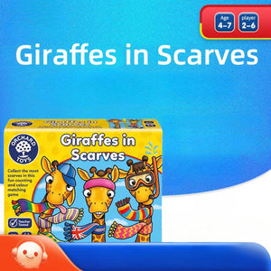 Fast and Slow Fox Giraffe counting toy made of eco-friendly paper for kids aged 4-6 learning math skills