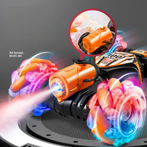 Gesture-sensing off-road drift remote control car with colorful lights and stunt features