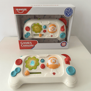 Colorful dinosaur-shaped electronic piano toy for children with light and sound features