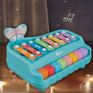 Colorful kids wooden eight-tone percussion xylophone educational musical toy with mallets