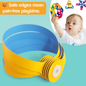 My First STEM & Explore Set with 3D magnetic building blocks, miniscope, and flying orb for creative STEM play