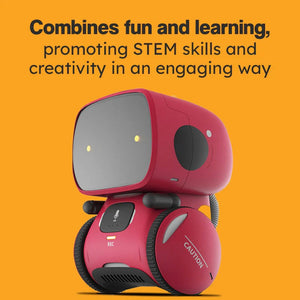 Robby the Robot interactive STEM learning toy for kids with voice recognition and educational games