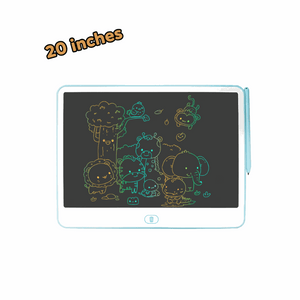 Colorful 20-inch LCD writing and drawing tablet with stylus for kids creativity and learning