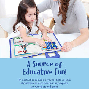 My First Portable Fun Activity Learning Montessori quiet book for kids skills development and interactive learning