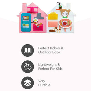 Montessori My Small Room interactive multi-activity educational quiet book for kids