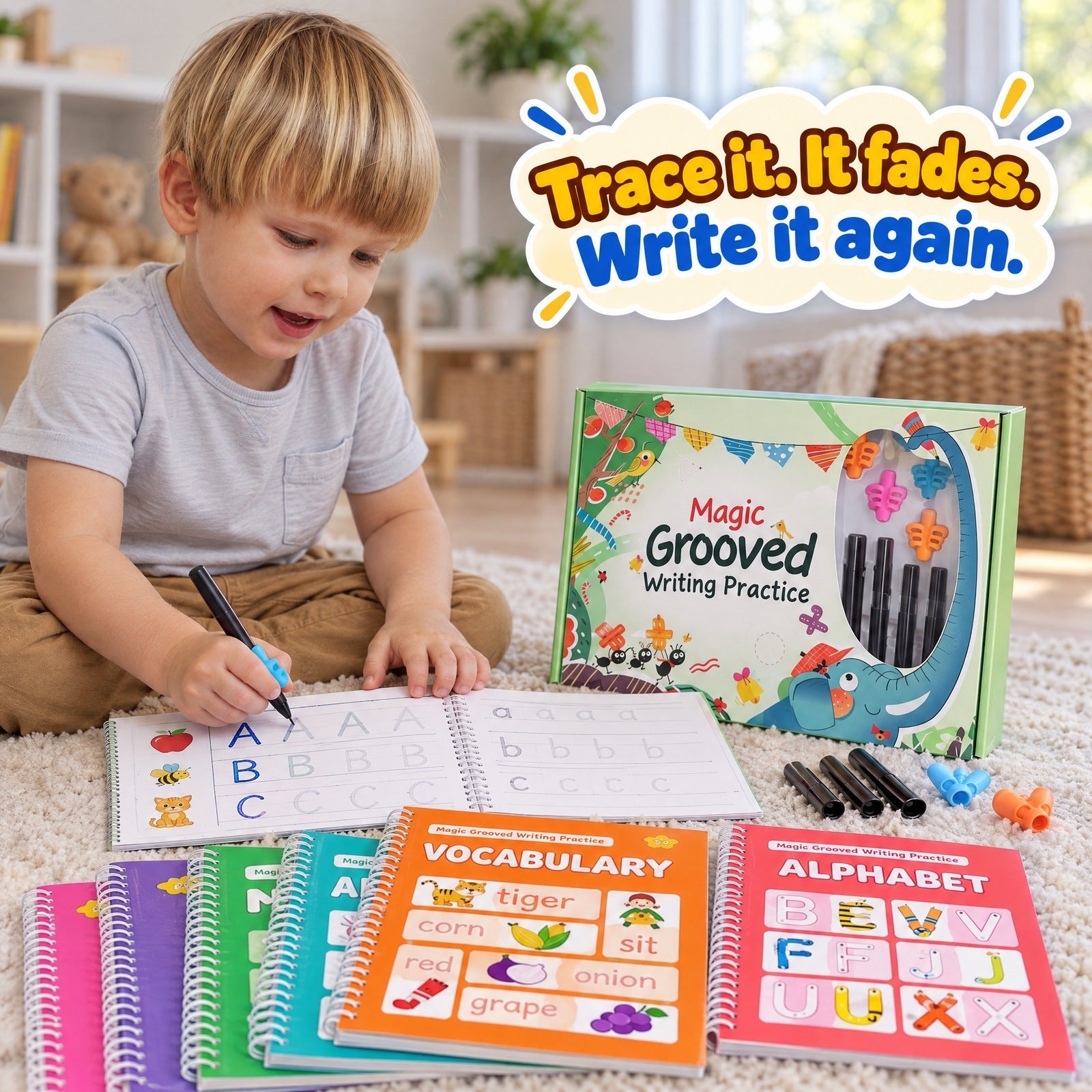 Magic Grooved Writing Practice Set