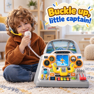 Airplane Cockpit Simulator Playset