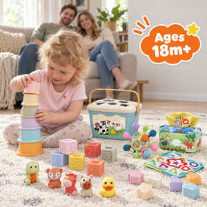 6-in-1 Soft Baby Learning Toy Set – for babies and toddlers