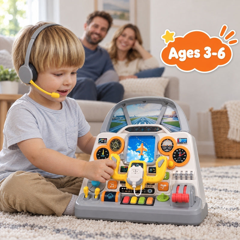 Airplane Cockpit Simulator Playset