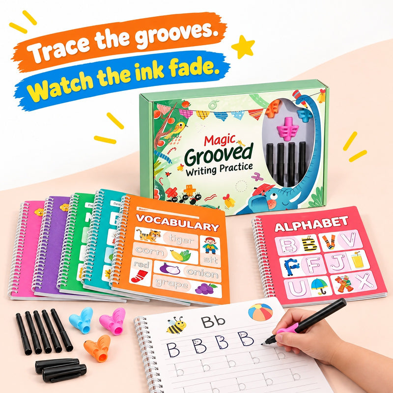 Magic Grooved Writing Practice Set