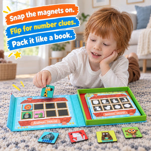 Magnetic Animal House Matching Game