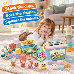 6-in-1 Soft Baby Learning Toy Set – educational toy
