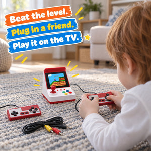 Mini Arcade Retro Game Console with Two Controllers