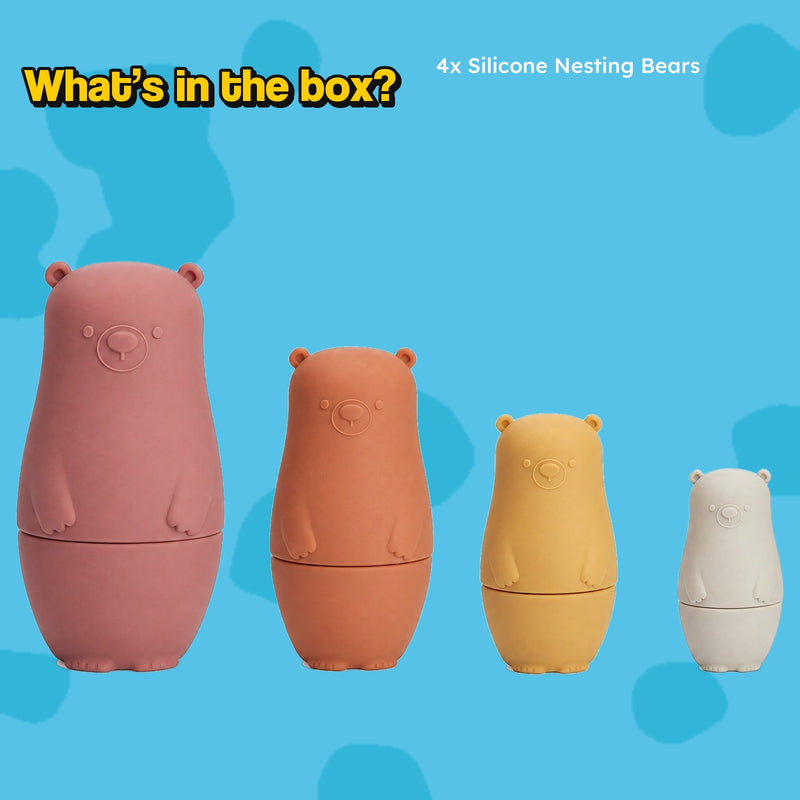 Silicone Nesting Bears