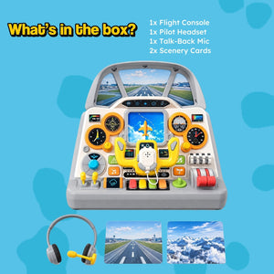 Airplane Cockpit Simulator Playset