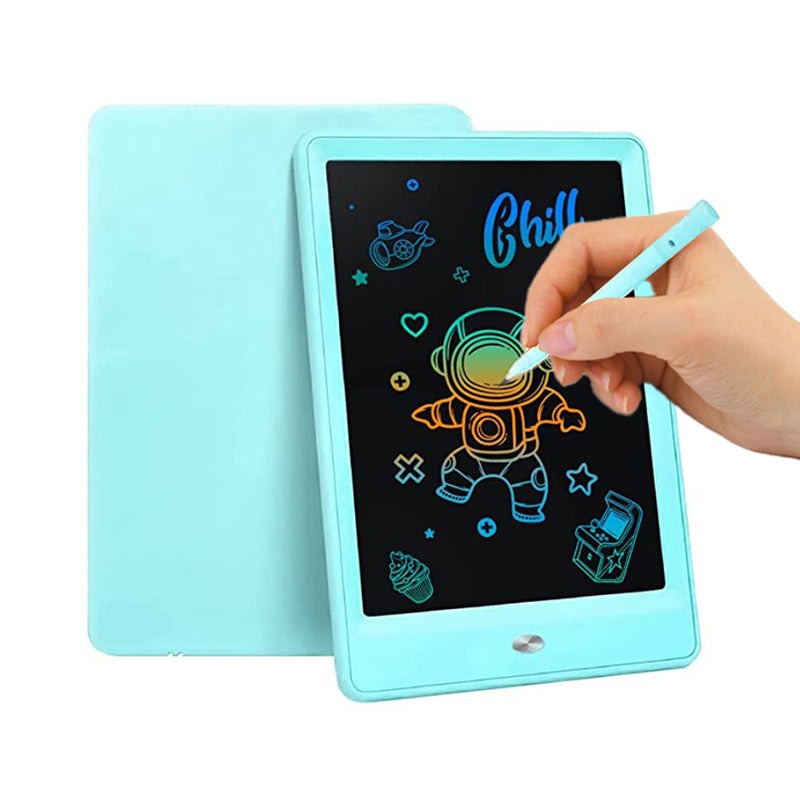 Colorful LCD writing and drawing tablet with pen for kids creativity and learning