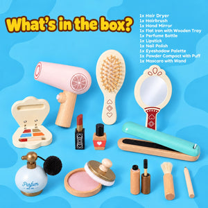 Wooden Pretend Play Makeup Set – Montessori-inspired toy