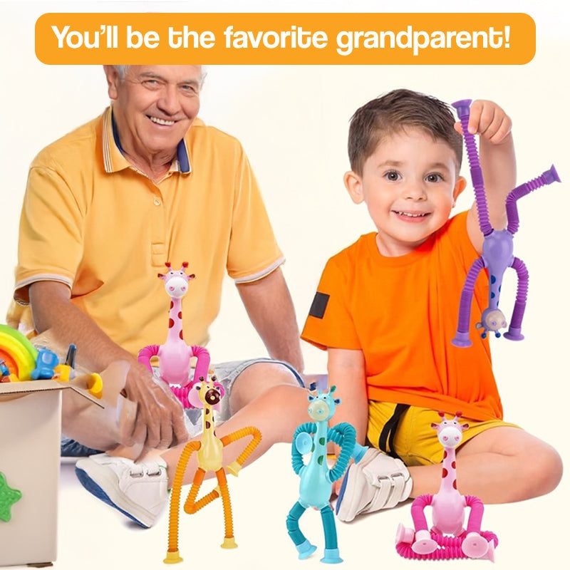 Colorful BendyBuddy Stick-Anywhere Fidget Toys with flexible limbs and suction cups for creative play