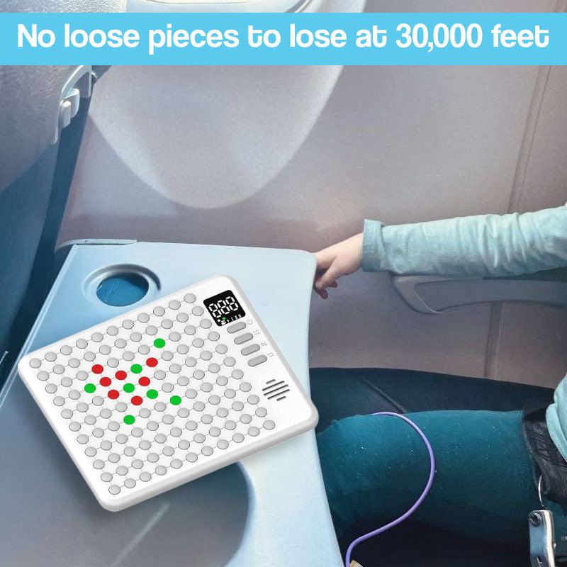 BrainBuzz AI Battle 9-in-1 digital game board with LED lights and AI opponent for kids ages 4+