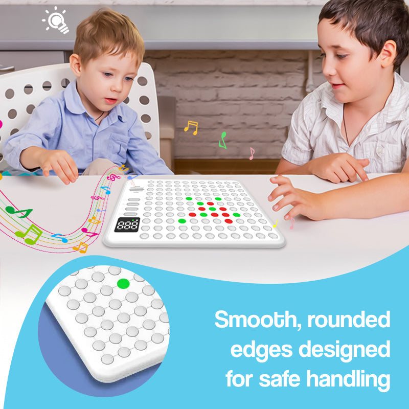 BrainBuzz AI Battle 9-in-1 LED game board for kids with AI opponent and multiple classic games