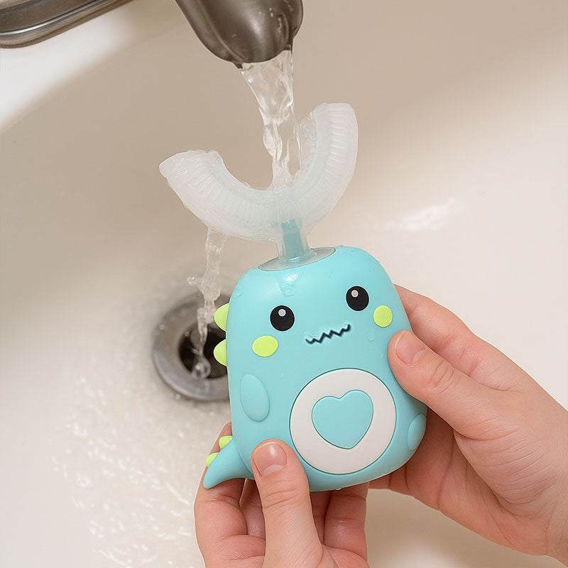 DinoBrush U-Shaped Smart Brush for kids with AI-guided cleaning and dinosaur design