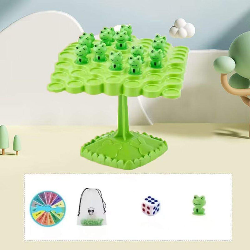 Balance Astronaut Stacking Game with colorful plastic astronauts and dice for kids' interactive play and cognitive development