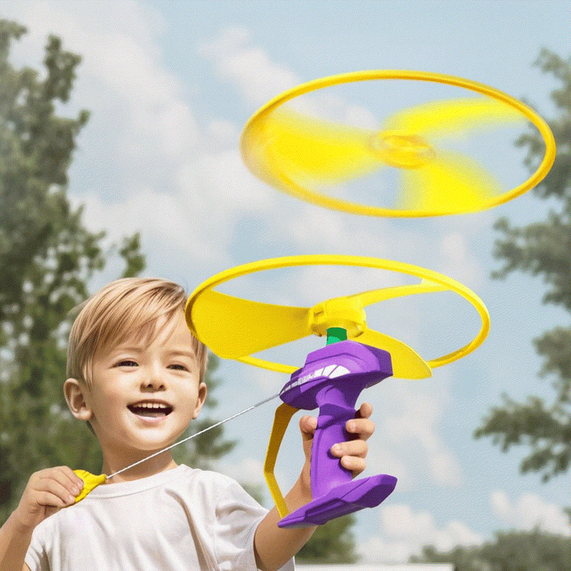 Bamboo dragonfly frisbee outdoor flying toy on white background