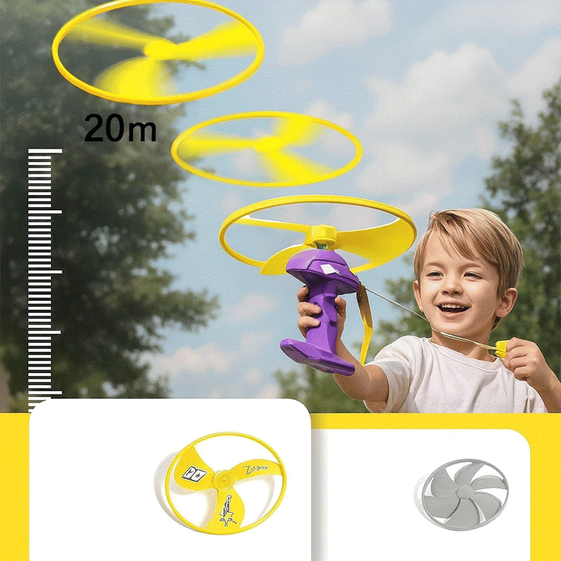 Eco-friendly bamboo dragonfly frisbee flying toy for outdoor fun