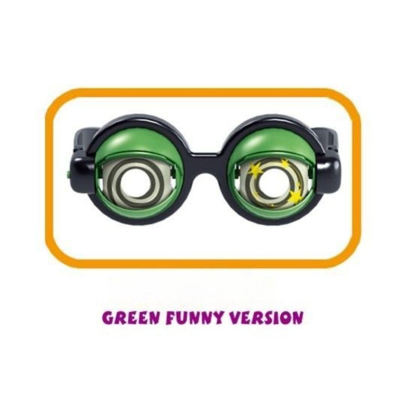 Set of colorful eye-shaped funny glasses prank toy for kids and teens