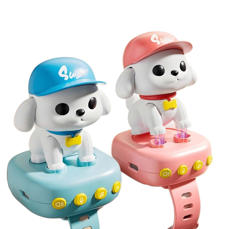 Cute puppy AI smart watch for kids with interactive voice recognition and educational features