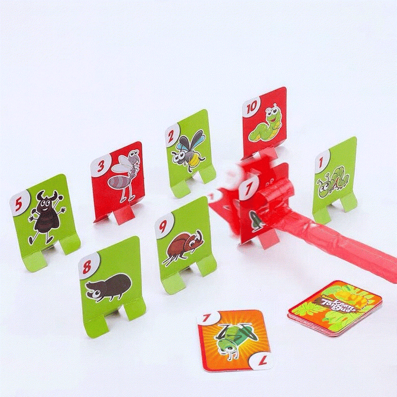 Frog Mouth Tongue-Out table game with soft rubber design for family interactive play