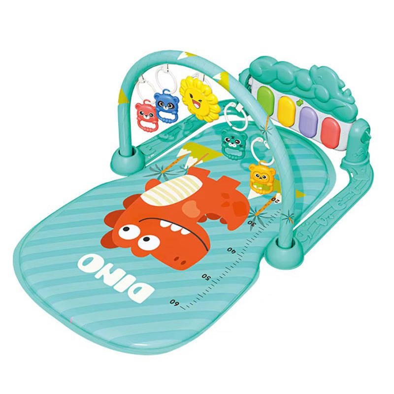 Baby Foot-Piano Fitness Rack with hanging rattles and soft mat for newborns 0-36 months