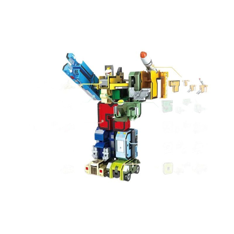 Digital Deformation transforming robot building blocks toy for creative STEM play