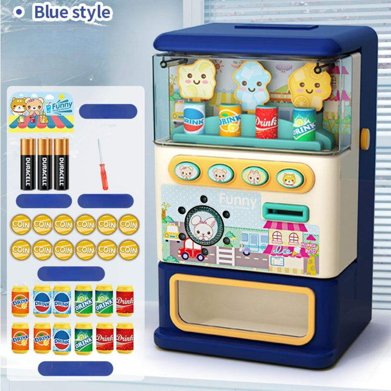 Colorful children's music vending machine toy with candy for interactive play and skill development