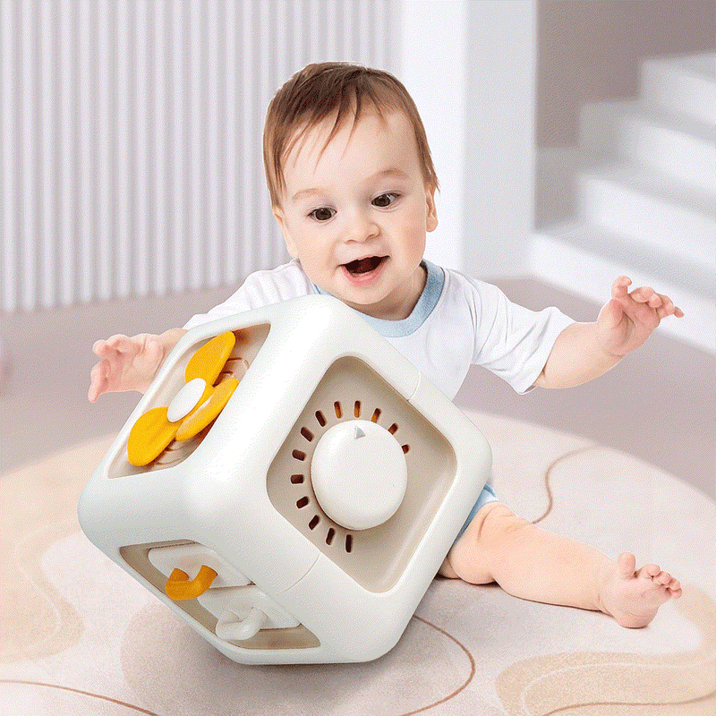 Colorful six-sided magic cube toy for early childhood education and development