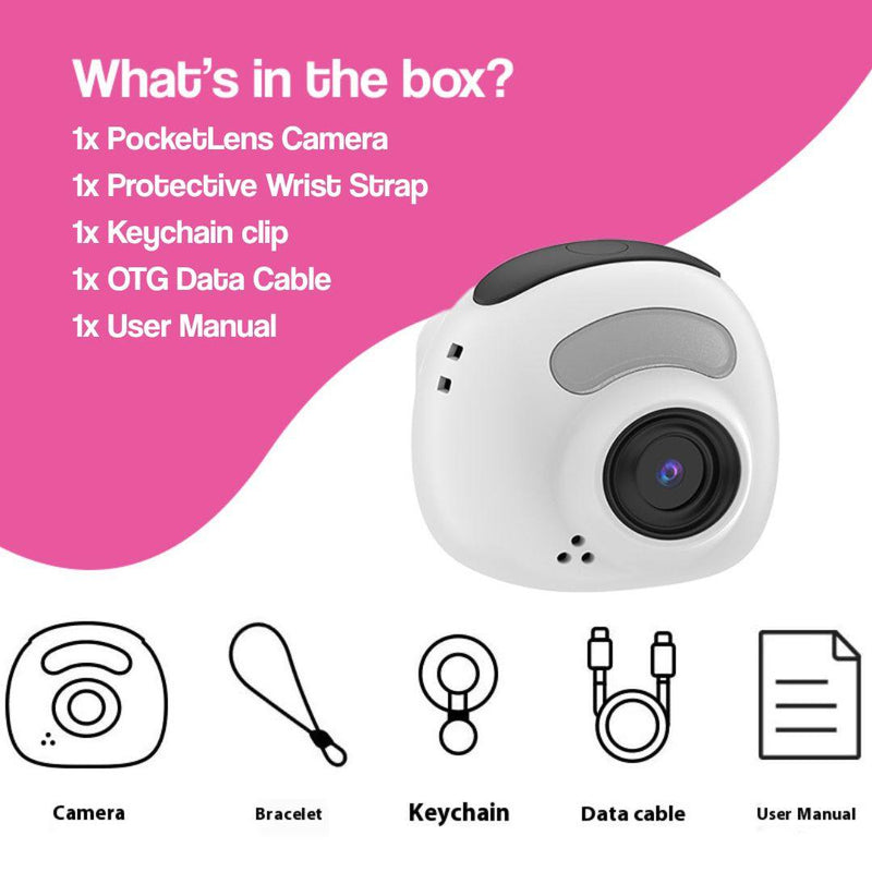 PocketLens Explorer Kids Camera compact durable kids digital camera with 48MP photos and 1080P video for ages 6+