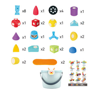 ClickBlox Soft Magnetic STEM Building Blocks