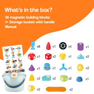 ClickBlox Soft Magnetic STEM Building Blocks