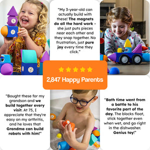 ClickBlox Soft Magnetic STEM Building Blocks