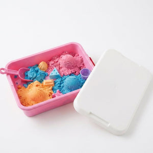 Busy & Happy Magic Sand Play Set with play tray, tools, and non-drying silky-soft sand for children aged 3+