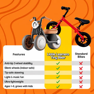 Tiny Biker Anti-Tip Light & Sound Motorcycle