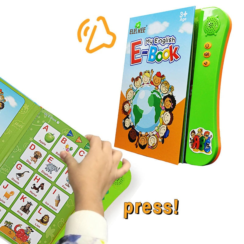 Fun interactive Montessori education sound book with colorful alphabets and numbers for kids learning and drawing