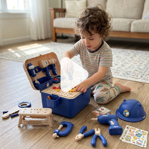 Kids' Tool Set & Workbench Electric Drill Tools & Building Pieces – educational toy