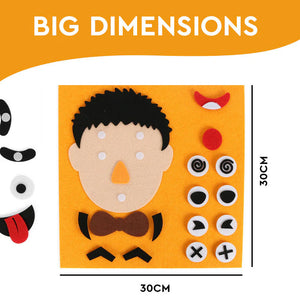 Kids Facial Expression Recognition DIY puzzle Board Set