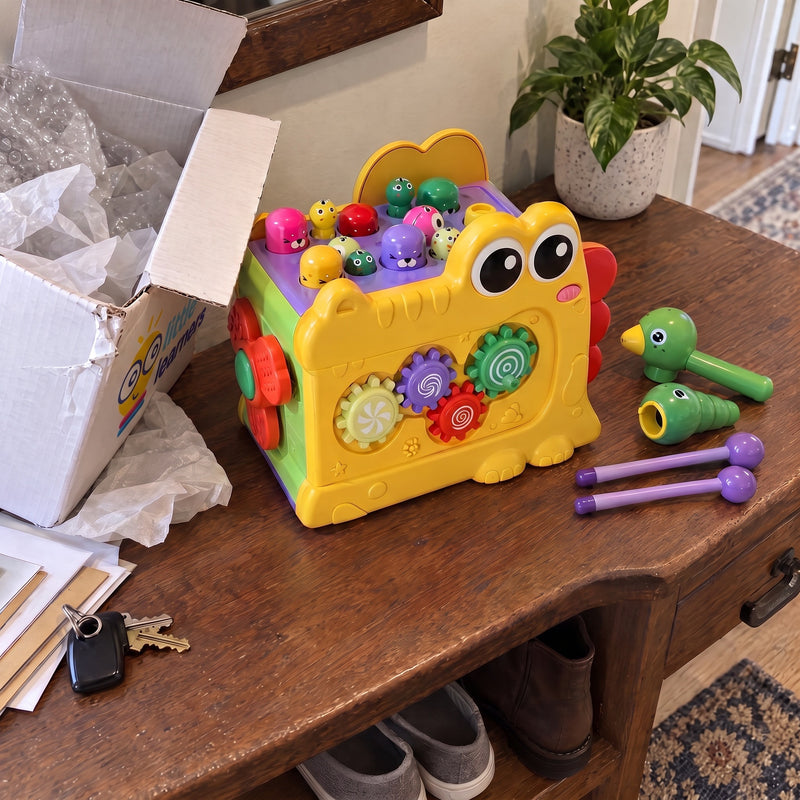 Whack-a-Mole Activity Cube with Xylophone
